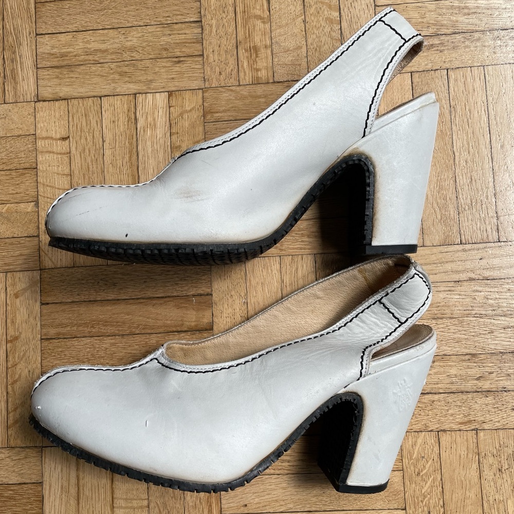 Fly London size 39 White Heels